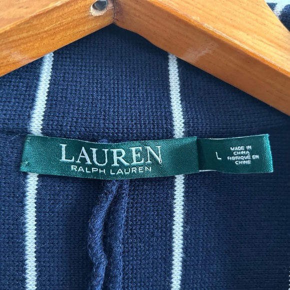 Ralph Lauren blue and White Stripped blazer jacket - Picture 6 of 8